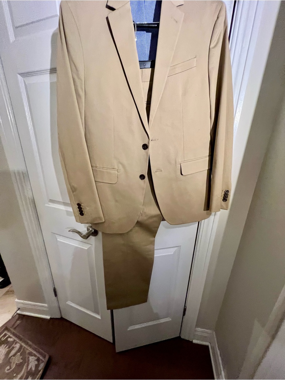 Banana Republic Beige Two-Piece Men's Suit